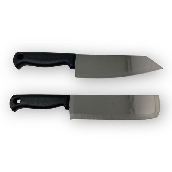 Kiwi Brand Chef Knives Set of Two 6 Inch Black Plastic Handles Made in Thailand - Picture 6 of 9
